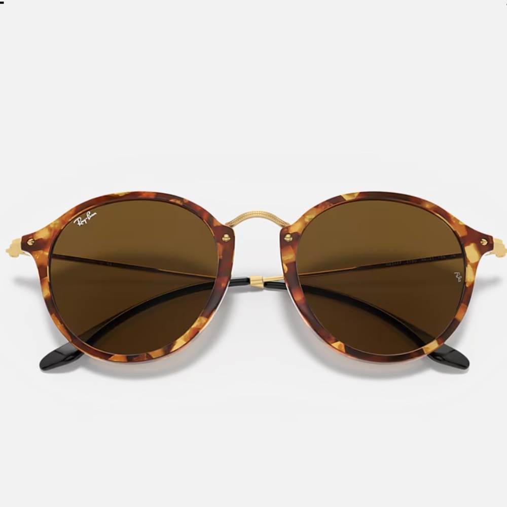 Ray-Ban Round Fleck - Tortoise Round Sunglasses